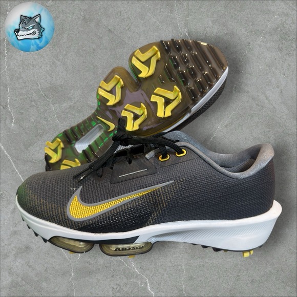 Nike Other - Men's Nike Zoom Infinity Tour TR 2 NEXT% Golf Shoes Black Gold FD0217-003 Sz 9